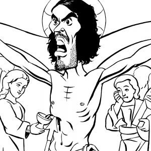 Russell Brand caricature