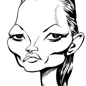 Kate Moss caricature