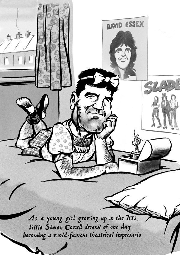 Simon Cowell caricature
