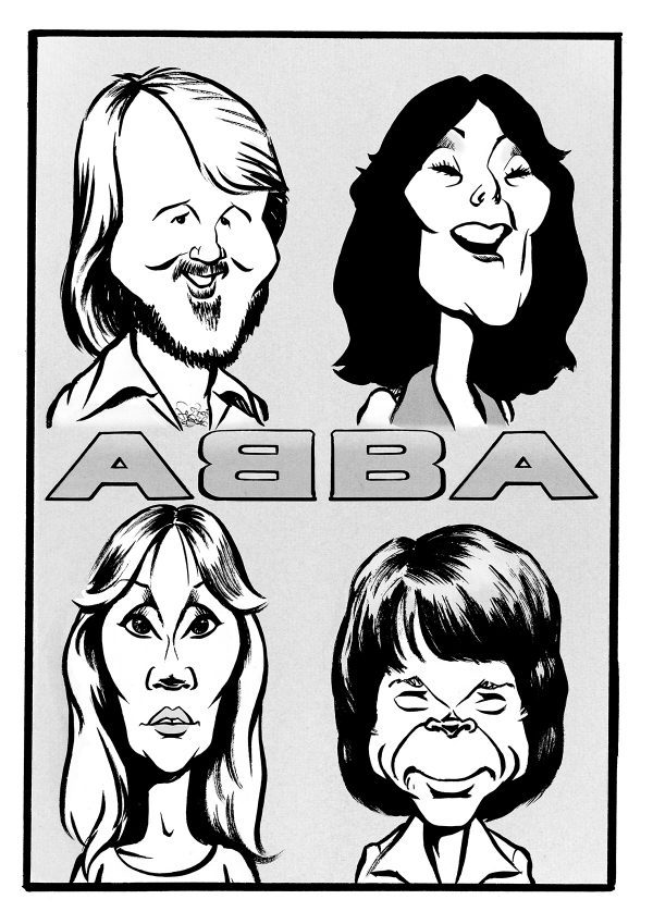 Abba caricature