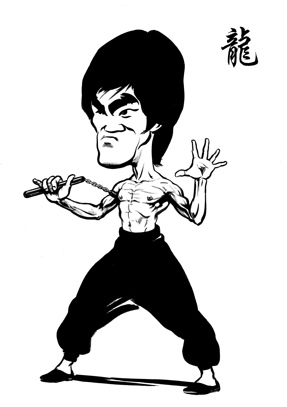 Bruce Lee - Ken Lowe Illustration